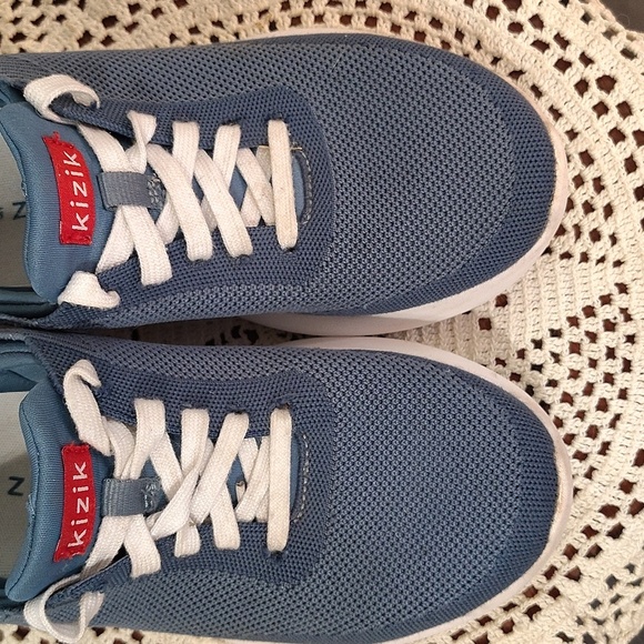 Kizik Athens running shoes Size 8 Women's 6.5 Mens Deep Sea Blue Slip On Tie - Picture 4 of 12
